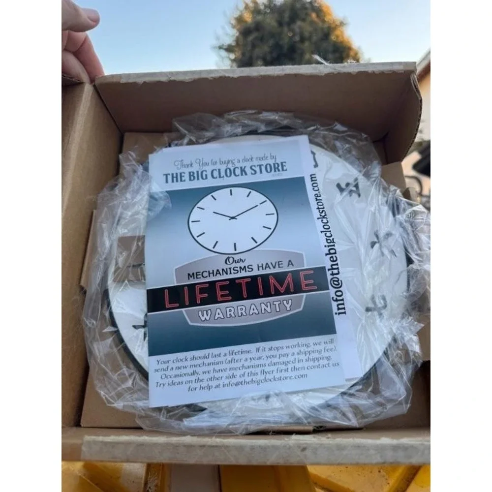 The Big Clock Store Japanese Number Analog Wall Clock Quartz Mechanism White New - Picture 3 of 4